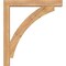Ekena Millwork Thorton Block Smooth Bracket w/ Offset Brace, Western Red Cedar, 5 1/2"W x 34"D x 38"H BKT0604X34X38THR05SWR - alternate 3